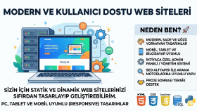 bireysel ve kurumsal web siteleri geliştiriyorum