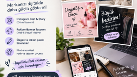 markalar ve sayfalar için etkili reklam tasarımı yapıyorum