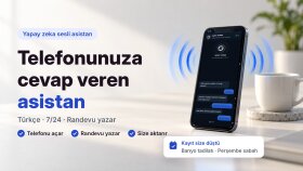 telefona cevap veren yapay zeka sesli asistan kurarım