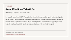 yazı 
