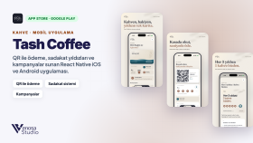 Tash Coffee — Mobil Uygulama (iOS & Android)