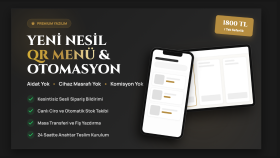 sizin için kapsamlı Qr menü ve yönetim paneli yapabilirim
