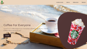 Kahve Dükkanı için Admin Panelli Web sitesi