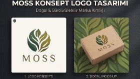 Doğal ve Minimalist Marka Logosu (MOSS)