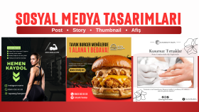 sosyal medyanız için modern post & story tasarımları yaparım