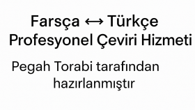 Farsça Türkçe profesyonel çeviri örneği 