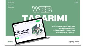 modern, hızlı ve mobil uyumlu web siteleri tasarlıyorum