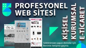 profesyonel kişisel-kurumsal-e-ticaret web sitesi yapıyorum