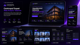 Centropol İnşaat Web Arayüz Tasarımı