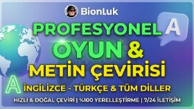 metinlerinizi tüm diller arasında profesyonelce çeviririm
