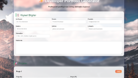Developer Portfolio Generator
