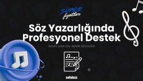 istediğiniz tarz ve temada şarkı sözleri yazarım