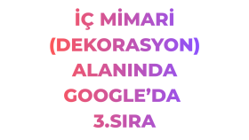 Dekorasyon (İç Mimari) alanında 3. sıra