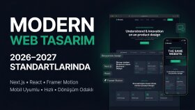 Next.js ve React altyapısıyla modern web sitesi geliştiririm