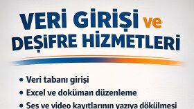 tecrübem ve hızımla işinizi teslim ederim