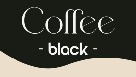 Coffee Black Logo çalışması