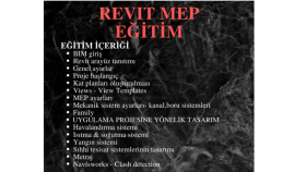 revitmep eğitimi verebilirim.revit-autocad çizim yapabilirim