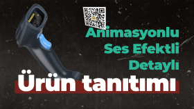 QR Kod okuyucu için yaptığım ürün tanıtım videosu