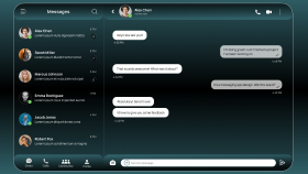 Modern Mesajlaşma ve Sohbet Uygulaması UI/UX Tasarımı