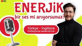 Türkçe ve İngilizce profesyonel seslendirme hizmeti veririm
