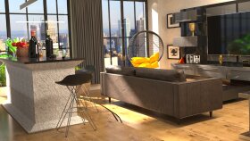 3 boyutlu yapı iç ve dış mekan modellemeleri yaparım