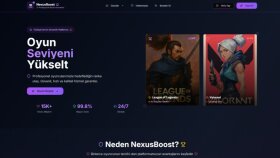 NexusBoost: Full-Stack Oyun Hizmetleri Çözümü