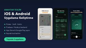 iOS ve Android uygulamanızı anahtar teslim geliştiririm