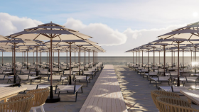 Beach Club 3D tasarımı