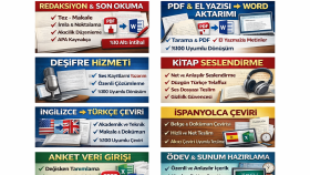 REDAKTÖR, ÇEVİRMEN, YAZI AKTARMA, DEŞİFRE, ANKET VERİ GİRİŞİ
