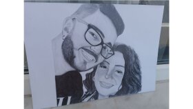 Profesyonel Karakalem Portre Çalışması