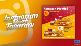 Yemek Zinciri - İnstagram Post Tasarımı