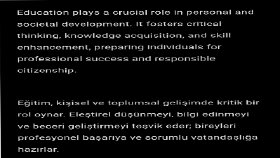 İngilizce Türkçe çevirisi 