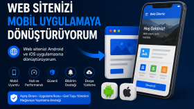  web sitenizi Flutter mobil uygulamaya dönüştürüyorum