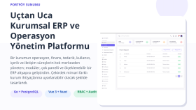 Uçtan Uca Kurumsal ERP ve Operasyon Yönetim Platformu