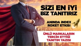 16 yıllık sitemde tanıtım yazınızı yayınlarım