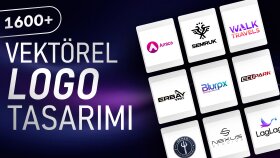 vektörel çizim yaparak logo tasarlıyorum
