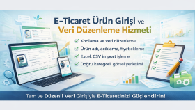 ürün veri girişi ve içerik düzenleme hizmeti veririm