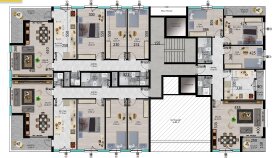 Uygulama projesi çizimleri ve plan boyamaları