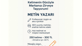 içerik yazarlığı yaparım