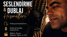 film, reklam, belgesel, kitap seslendirme hizmeti sunarım