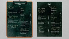 Restoran Menü Tasarımı - Restaurant Menu Design