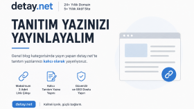 detay.net'te tanıtım yazınızı yayınlarım
