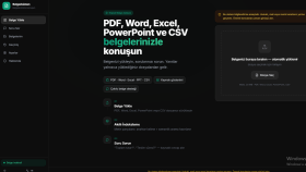 PDF Excel Word belgelerinizle yapay zeka asistan kurarım