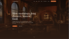 Kafe & Restoran için Modern Web Sitesi Tasarımı