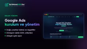 Google Ads kampanyanızı kurar ve yönetirim