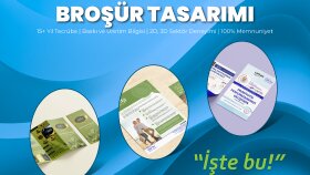 15 yıl tecrübemle katalog, broşür, insert tasarlıyorum