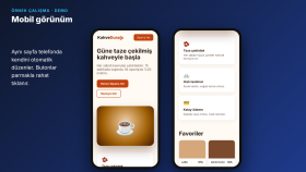 Kahve Durağı Landing Page - Mobil Görünüm (Demo)
