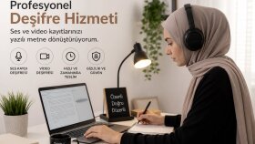  ses ve video kayıtlarınızı profesyonelce deşifre ederim