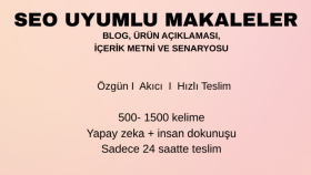 yapay zeka destekli profesyonel ve özgün içerik hazırlıyorum