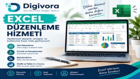 Excel dosyalarınızı düzenler ve tablolar oluştururum